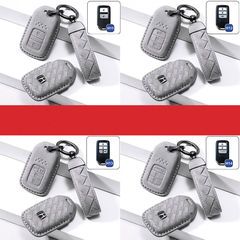 Alcantara key cover (LEK72) suitable for Honda keys including key ring