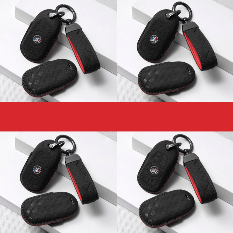 Alcantara key cover (LEK72) suitable for Opel keys including key ring