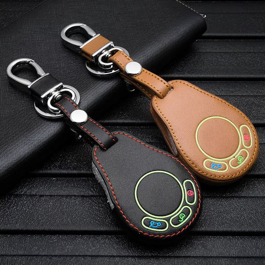 Leather key cover suitable for MINI keys LUMINOUS! LEK2-MC2