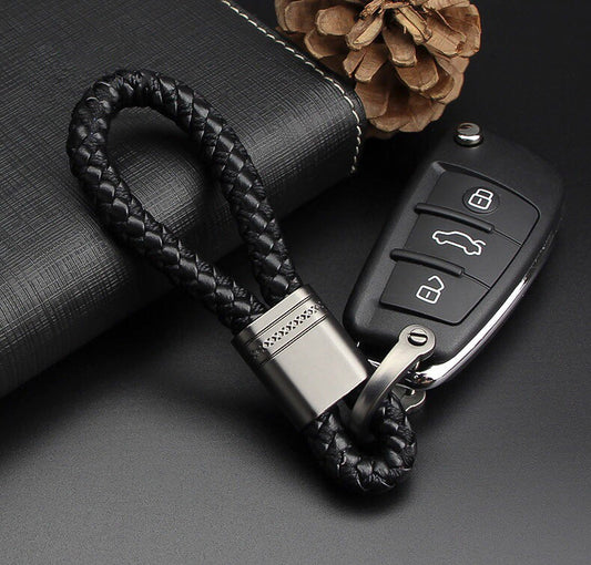 Premium keychain leather strap including carabiner