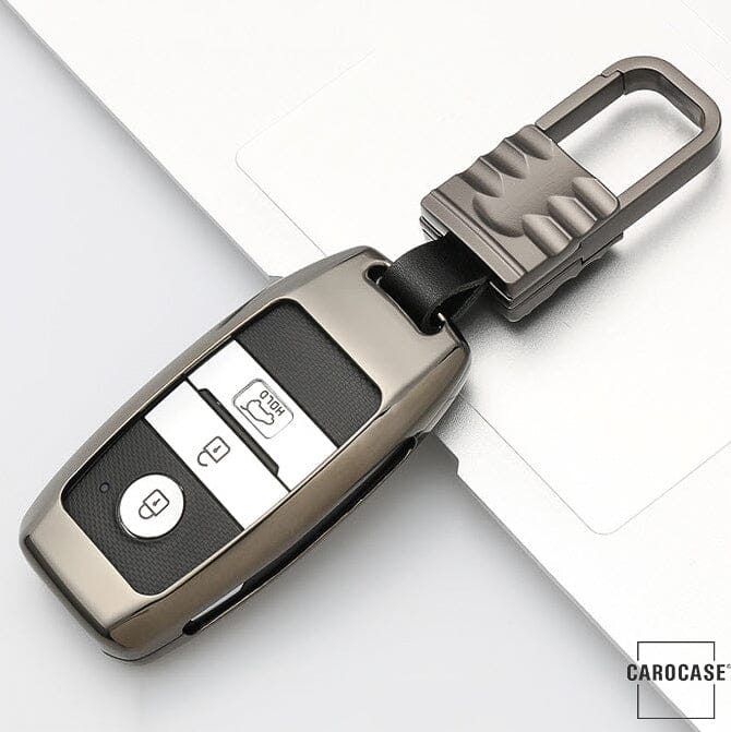 Alu Hartschalen Schlüssel Cover passend für Kia Autoschlüssel