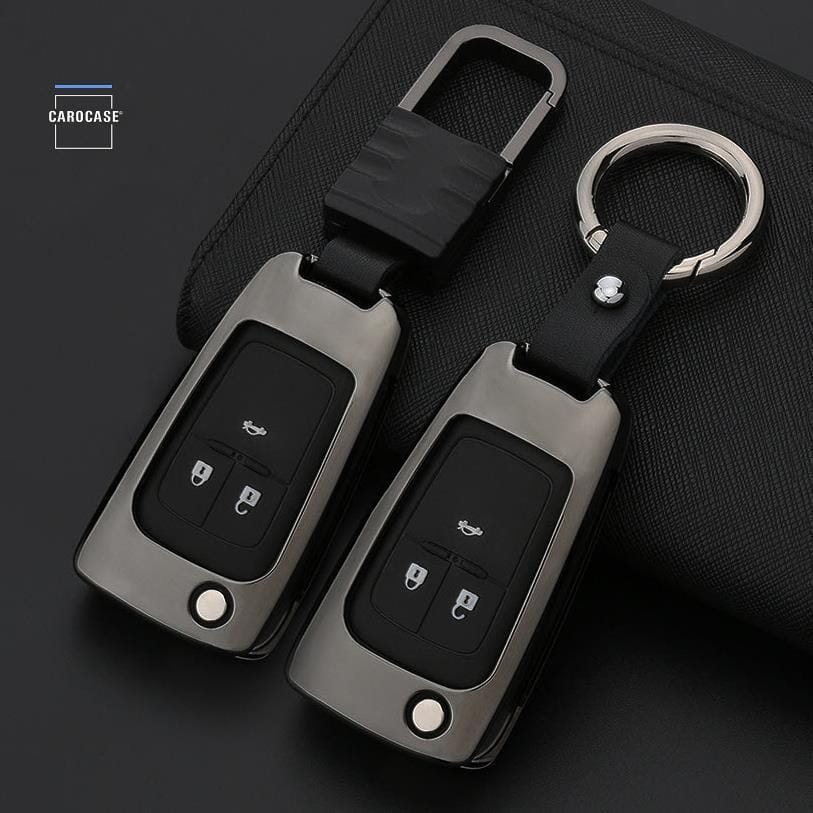 Alu Hartschalen Schlüssel Cover passend für Opel Autoschlüssel HEK13-OP5 keyholster.com | the case company 