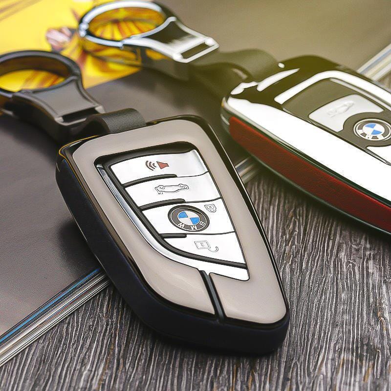 Leder Schlüssel Cover passend für BMW Schlüssel B6