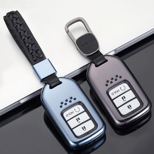 Aluminium Premium Schlüssel Cover passend für Honda Autoschlüssel HEK11-H11 keyholster.com | the case company grau 