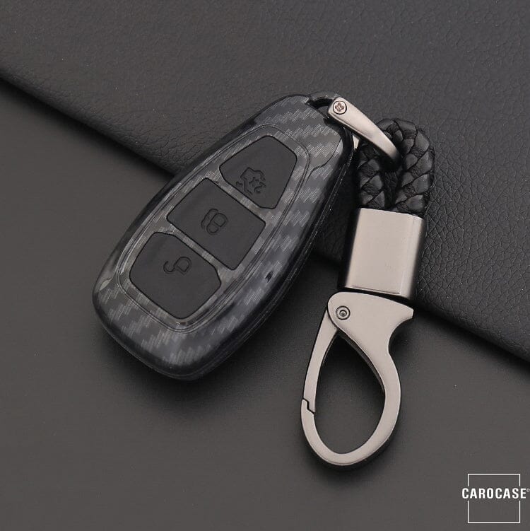 Hartschalen Etui Cover passend für Ford Schlüssel HEK33-F5 keyholster.com | the case company schwarz/schwarz 