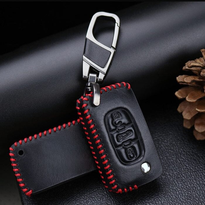 Leder Schlüssel Cover passend für Citroen, Peugeot Schlüssel CX2, PX2 keyholster.com | the case company 