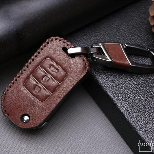 Leder Schlüssel Cover passend für Honda Schlüssel H10 keyholster.com | the case company 