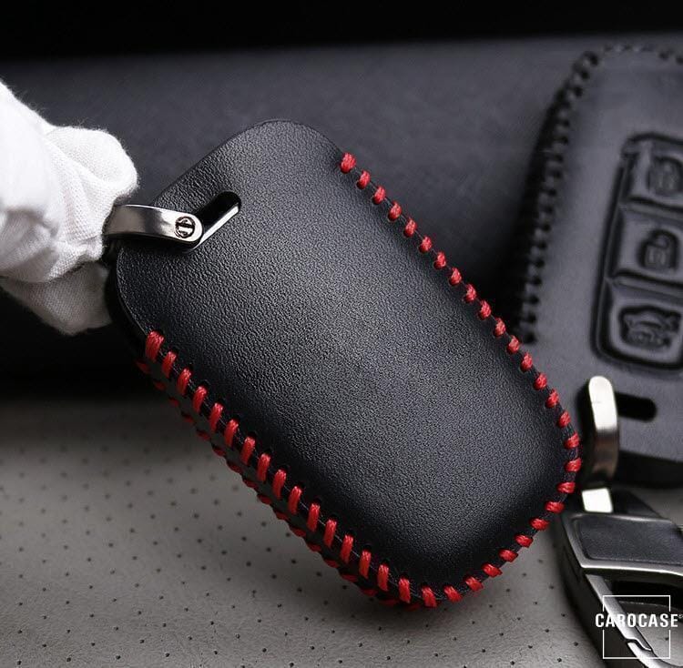 Leder Schlüssel Cover passend für Hyundai Schlüssel D3 keyholster.com | the case company 