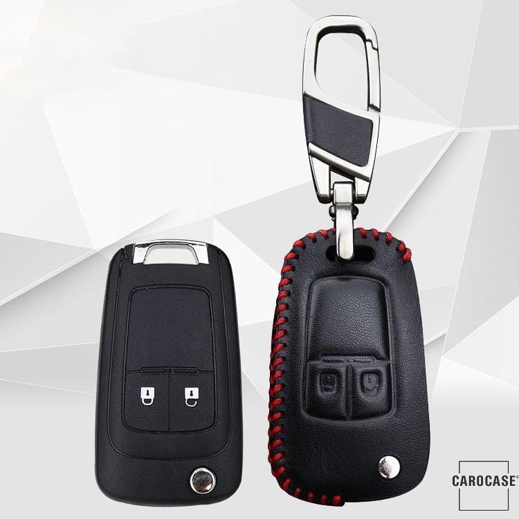 Leder Schlüssel Cover passend für Opel Schlüssel OP5 keyholster.com | the case company 