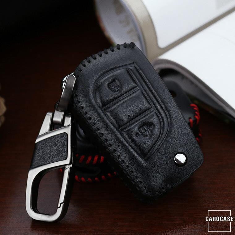 Leder Schlüssel Cover passend für Toyota Schlüssel T1 keyholster.com | the case company 