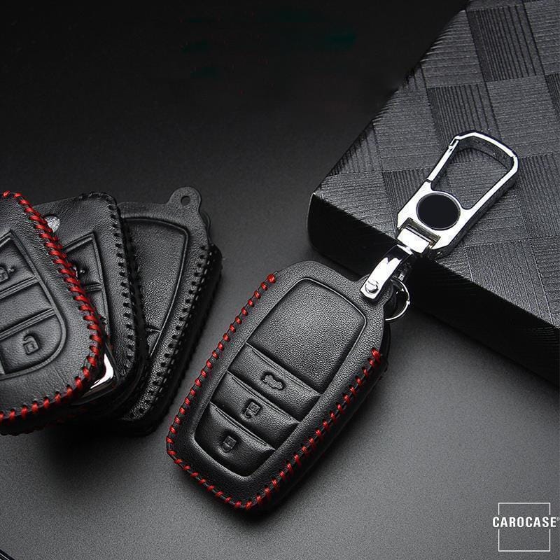 Leder Schlüssel Cover passend für Toyota Schlüssel T4 keyholster.com | the case company 