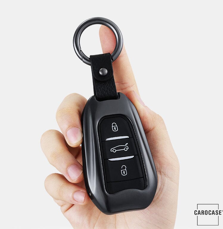 PREMIUM Alu Schlüssel Etui passend für Citroen, Peugeot Autoschlüssel HEK12-P2 keyholster.com | the case company 