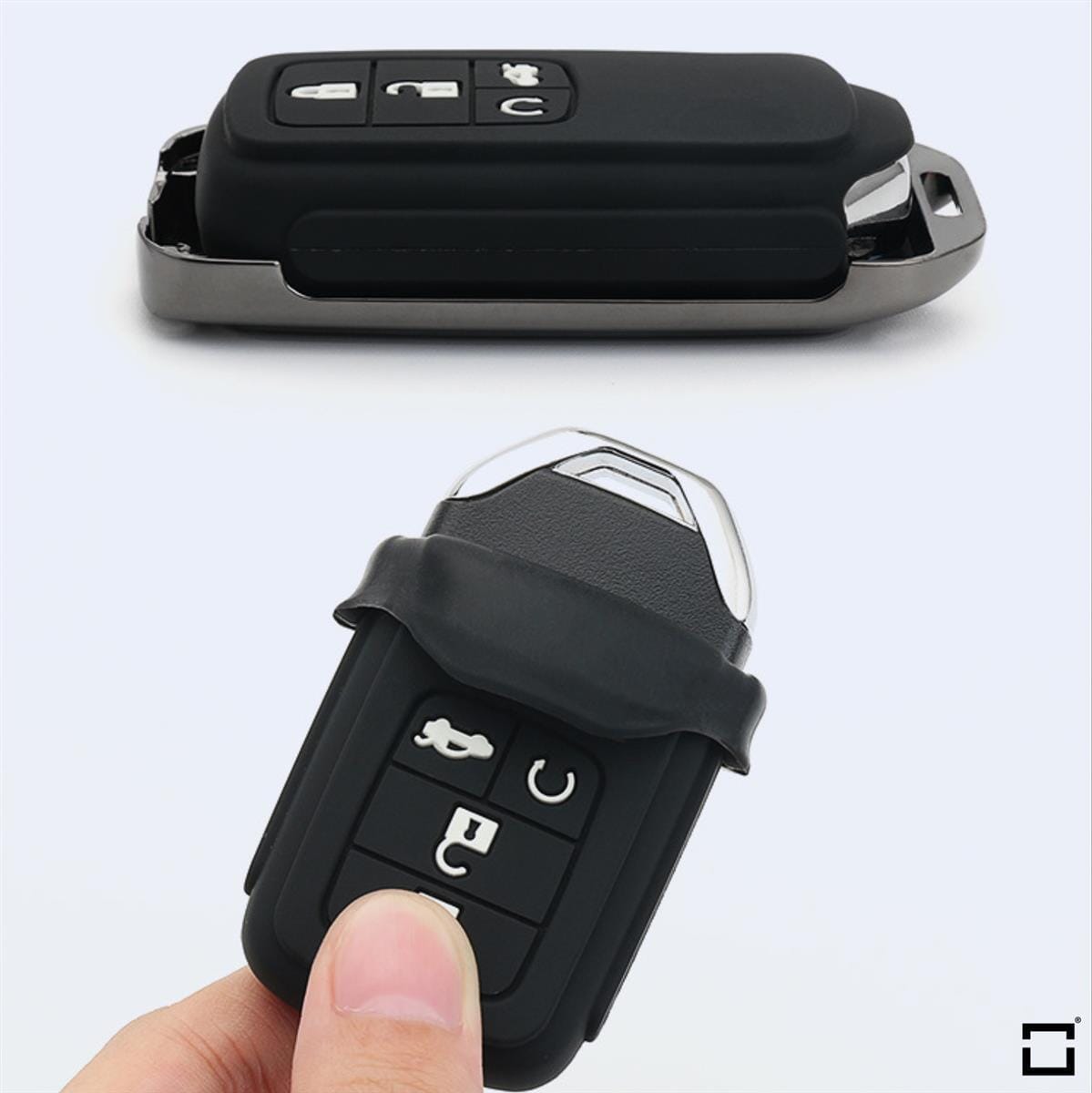 Schlüssel Cover mit Silikon Tastenabdeckung (Leuchtend) passend für Honda Autoschlüssel HEK54-H11-S114 keyholster.com | the case company 