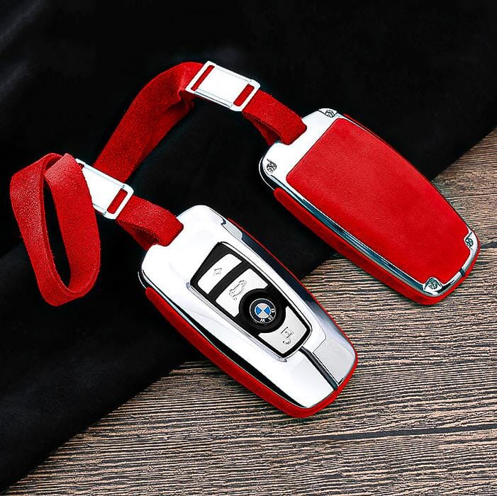 Schutzhülle Cover (HEK31) passend für BMW Schlüssel keyholster.com | the case company chrom/rot 