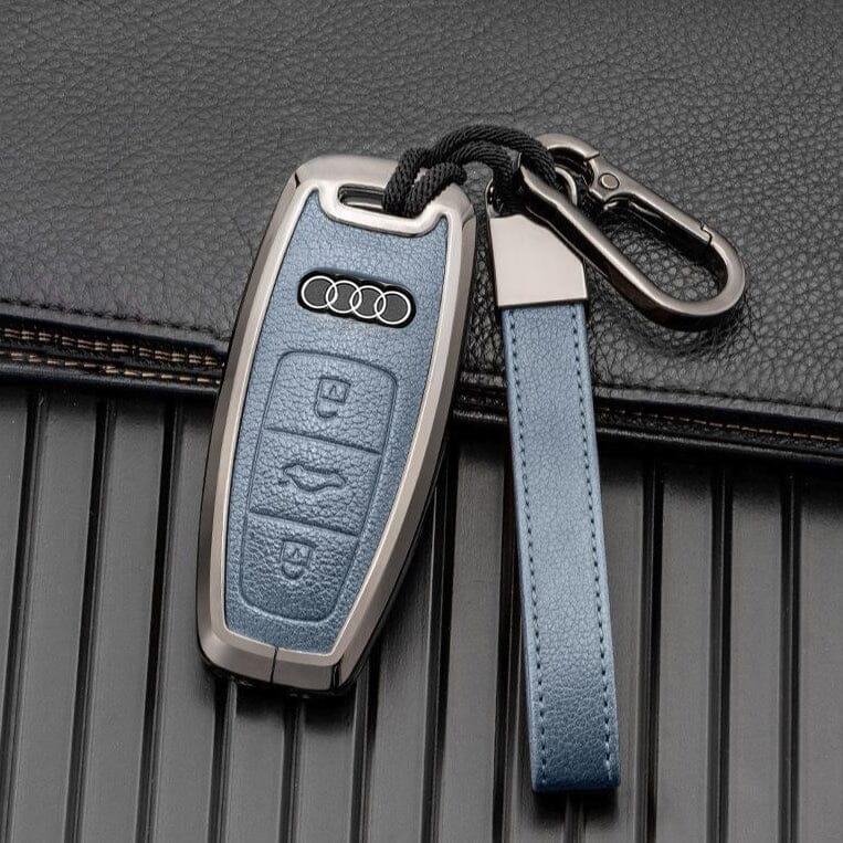 HIBEYO Autoschlüssel Hülle passt für Audi TPU Schutzhülle