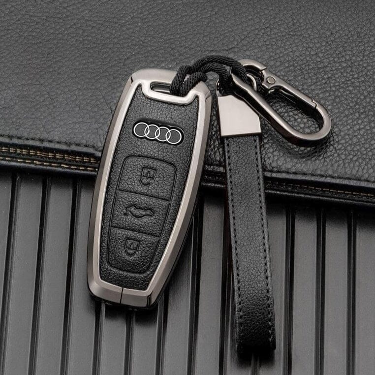HIBEYO Autoschlüssel Hülle passt für Audi Schutzhülle Schlüsselhülle für  Audi A1 A3 A4 A6 Q3 Q5 Q7 S3 R8 RS6 TT Schlüsselbox 3-Tasten Klappschlüssel  Organizer TPU Leather Texture(Rot-Leder) : : Elektronik 