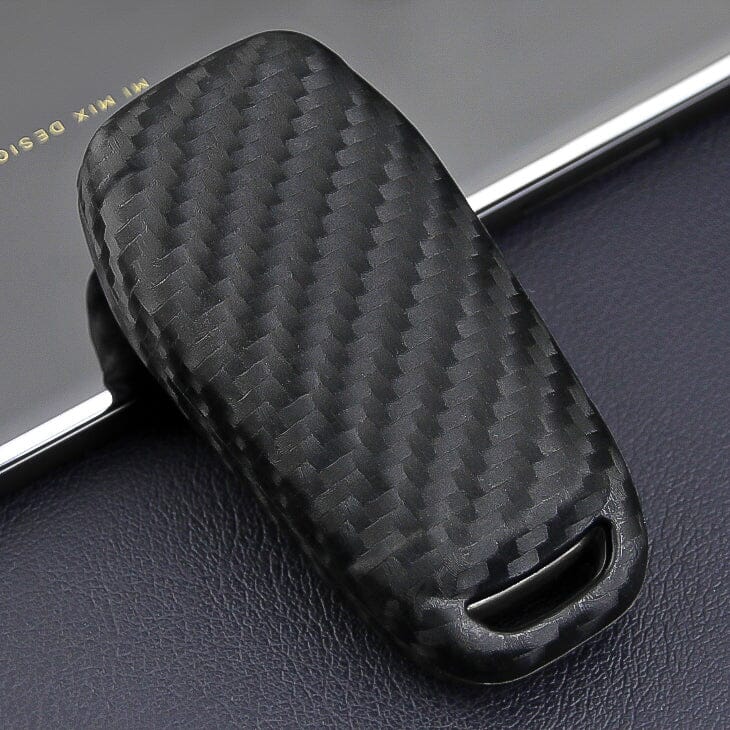 Silikon Carbon-Look Schlüssel Cover passend für Ford Schlüssel schwarz SEK3-F2 keyholster.com | the case company 