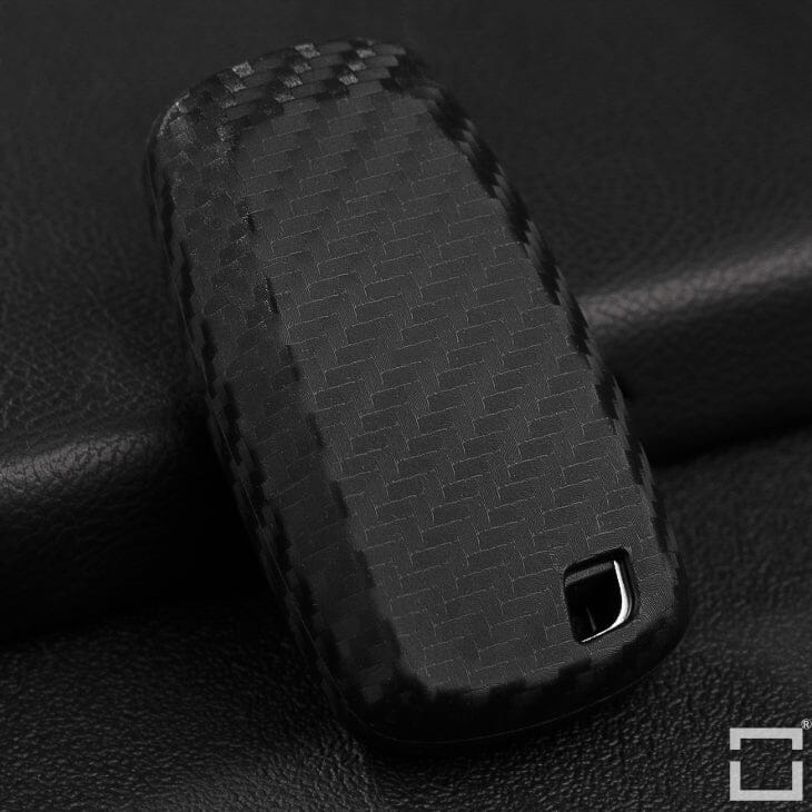 Silikon Carbon-Look Schlüssel Cover passend für Ford Schlüssel schwarz SEK3-F9 keyholster.com | the case company 