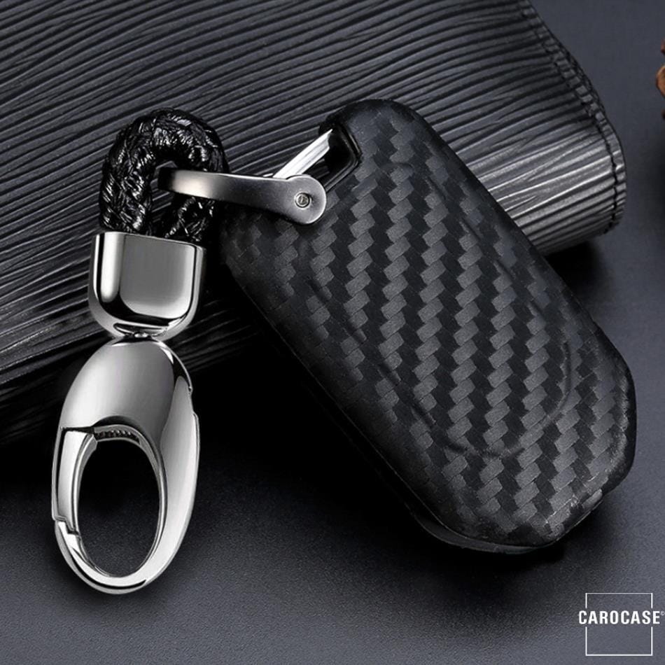 Silikon Carbon-Look Schlüssel Cover passend für Honda Schlüssel schwarz SEK3-H10 keyholster.com | the case company 