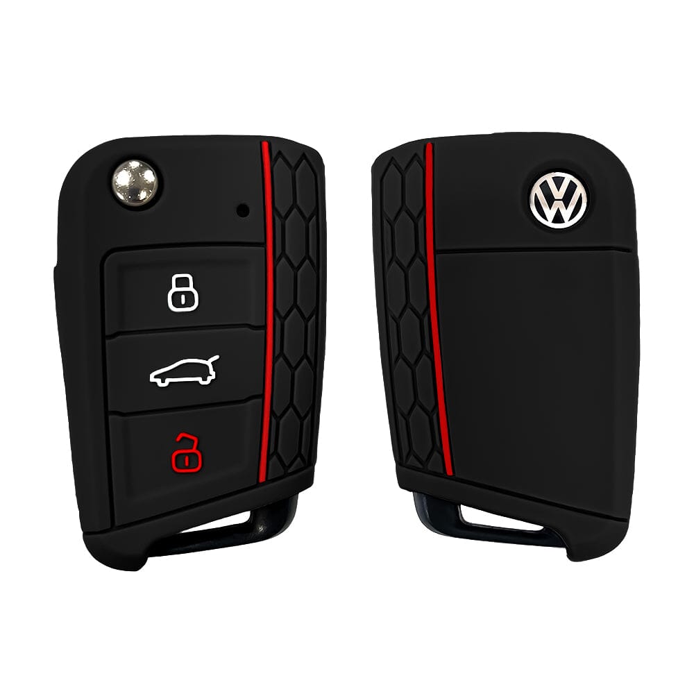 Silikon Schutzhülle / Cover passend für Volkswagen, Audi, Skoda, Seat Autoschlüssel V3 keyholster.com | the case company 